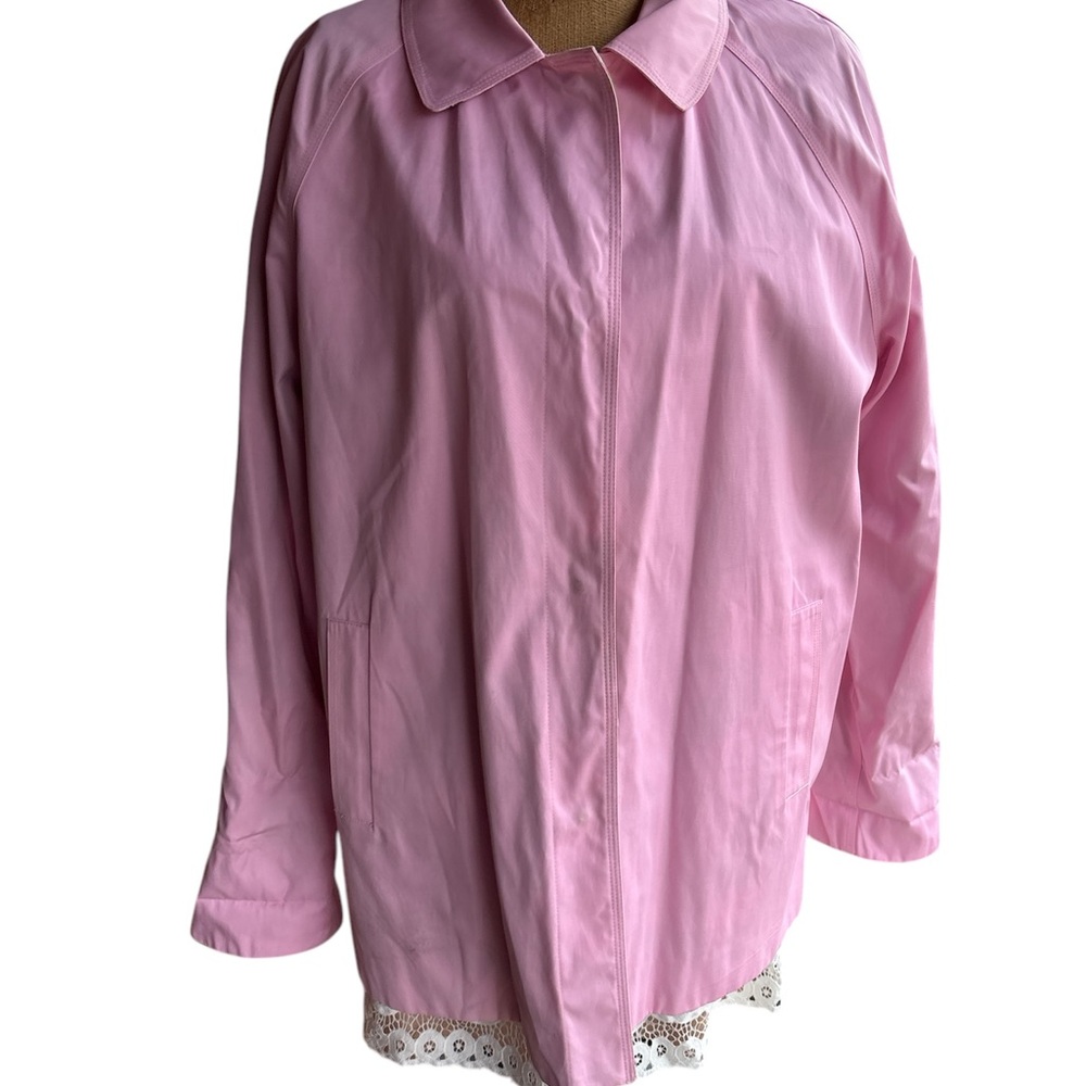 London Fog Pink reversible trench coat